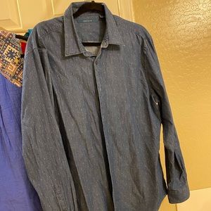Roomy chambray top
